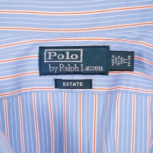 Polo Ralph Lauren Men's Long Sleeve Button Up Shirt ESTATE Striped Size 17 34/35
